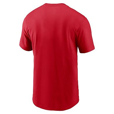 Men's Nike Red Cleveland Guardians Logo Local Team T-Shirt