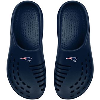 Youth FOCO Navy New England Patriots Sunny Day Clogs