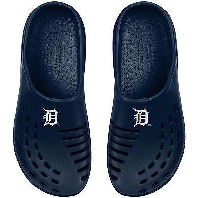 Youth FOCO Navy Detroit Tigers Sunny Day Clogs