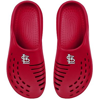 Youth FOCO Red St. Louis Cardinals Sunny Day Clogs