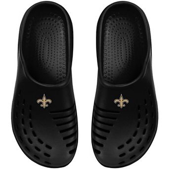 Youth FOCO Black New Orleans Saints Sunny Day Clogs