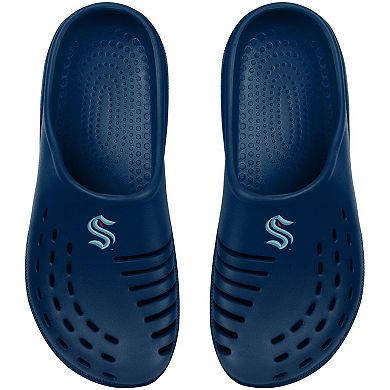 Youth FOCO Deep Sea Blue Seattle Kraken Sunny Day Clogs