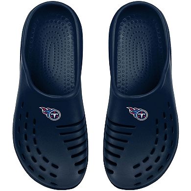 Youth FOCO Navy Tennessee Titans Sunny Day Clogs
