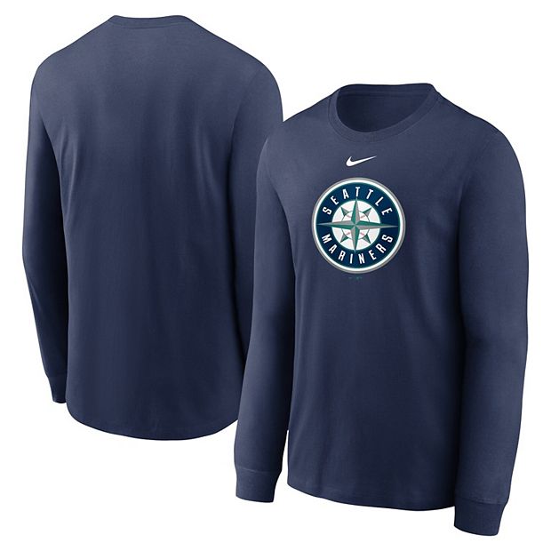 Men's Nike Navy Seattle Mariners Alternate Logo Long Sleeve T-Shirt