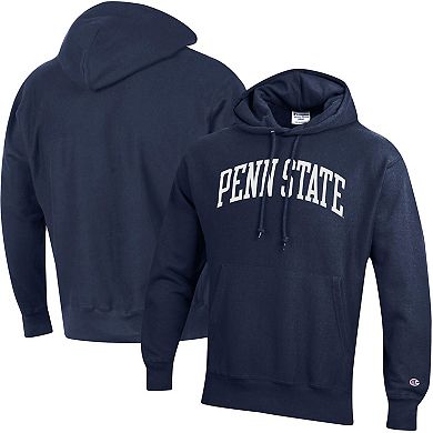 Men's Champion Navy Penn State Nittany Lions Big & Tall Reverse Weave Fleece Pullover Hoodie Sweatshirt