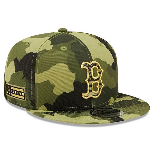 Men's New Era Camo Boston Red Sox 2022 Armed Forces Day 9FIFTY Snapback  Adjustable Hat
