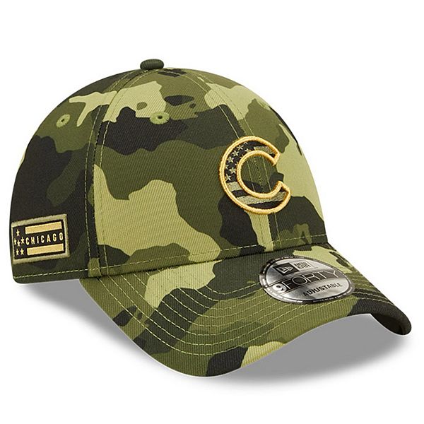 Chicago Cubs New Era 2022 Armed Forces Day 39THIRTY Flex Hat - Camo