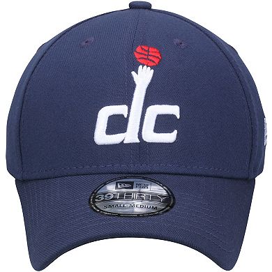 Men's New Era Navy Washington Wizards Team Classic 39THIRTY Flex Hat
