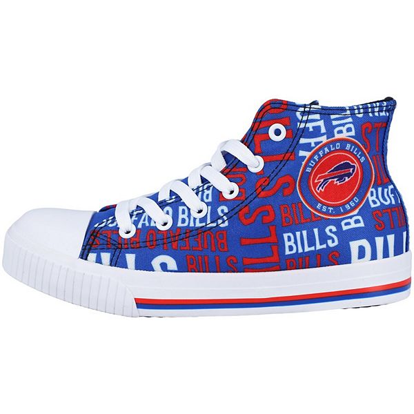 Men's FOCO Buffalo Bills Paint Splatter High Top Sneakers