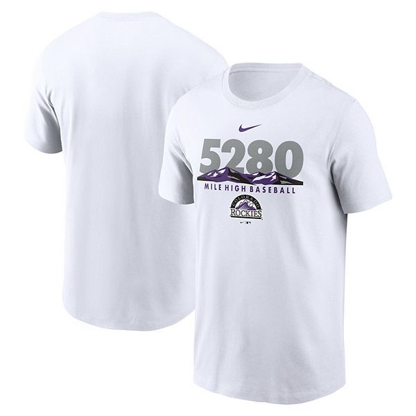 Colorado Rockies Pride Graphic T-Shirt - White - Mens