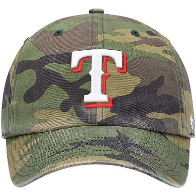 Men's '47 Camo Texas Rangers Clean Up Adjustable Hat