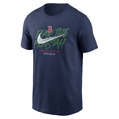 Men's Nike Navy Boston Red Sox Fear the Monstah Logo Local Team T-Shirt