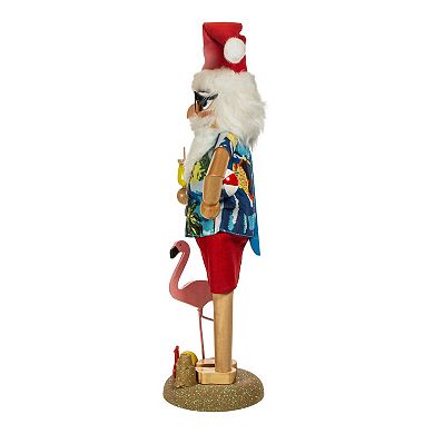 Kurt Adler Beach Santa Nutcracker Floor Decor