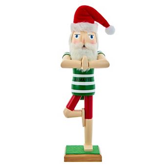 Kurt Adler Yoga Santa Nutcracker Floor Decor