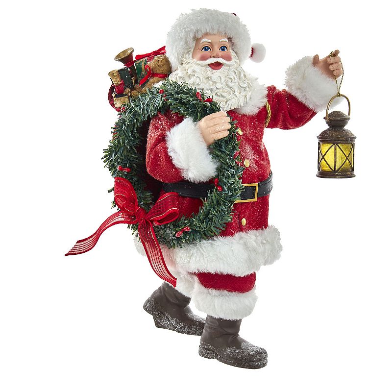 44162604 Kurt Adler Santa, Wreath & Lantern Christmas Table sku 44162604