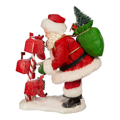 Kurt Adler Santa Checking Mail Christmas Table Decor