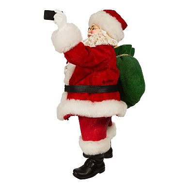 Kurt Adler Santa Taking Selfie Christmas Table Decor