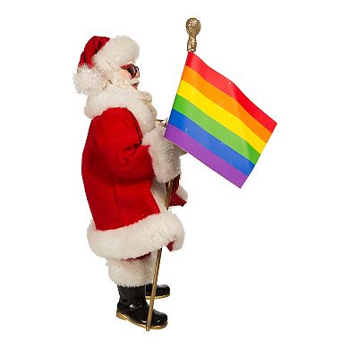 Kurt Adler Pride Santa Christmas Table Decor