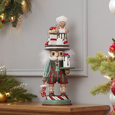 Kurt Adler Hollywood Nutcracker & Gingerbread Baker Hat Christmas Floor Decor