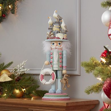 Kurt Adler Hollywood Seagull Coastal Nutcracker Christmas Floor Decor