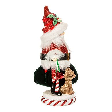 Kurt Adler Hollywood Santa & Pup Nutcracker Christmas Table Decor