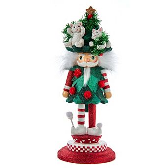 Kurt Adler Hollywood Cats In Tree Hat Nutcracker Christmas Floor Decor