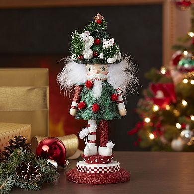 Kurt Adler Hollywood Cats In Tree Hat Nutcracker Christmas Floor Decor