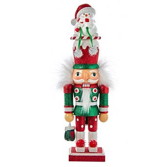 Kurt Adler Hollywood Snowman Hat Nutcracker Christmas Table Decor