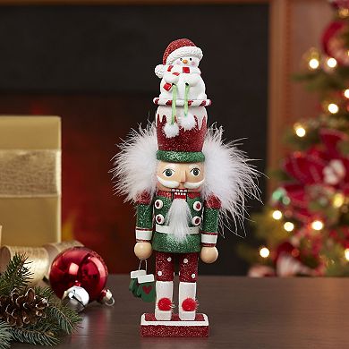 Kurt Adler Hollywood Snowman Hat Nutcracker Christmas Table Decor