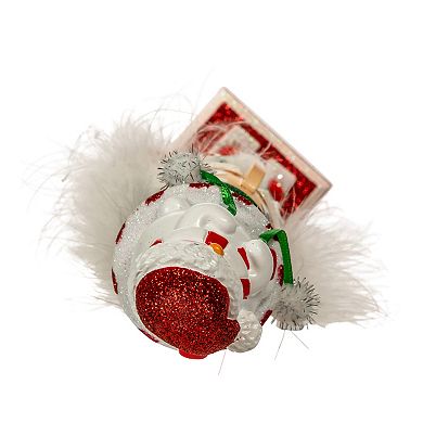 Kurt Adler Hollywood Snowman Hat Nutcracker Christmas Table Decor