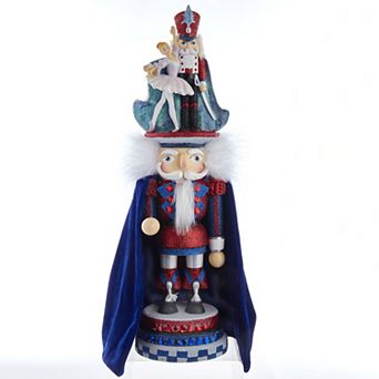 Kurt Adler Hollywood Clara & Nutcracker Prince Nutcracker Christmas Floor Decor