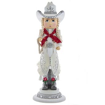Kurt Adler Hollywood Rhinestone Cowgirl Nutcracker Christmas Floor Decor