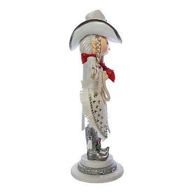 Kurt Adler Hollywood Rhinestone Cowgirl Nutcracker Christmas Floor Decor