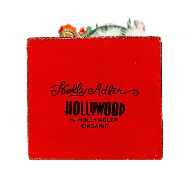 Kurt Adler Hollywood Red & Green Leaves Hat Nutcracker Christmas Floor Decor