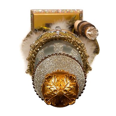 Kurt Adler Hollywood Gold King Nutcracker Christmas Floor Decor