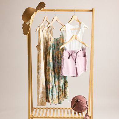 Women's LC Lauren Conrad Scalloped Straw Floppy Sun Hat