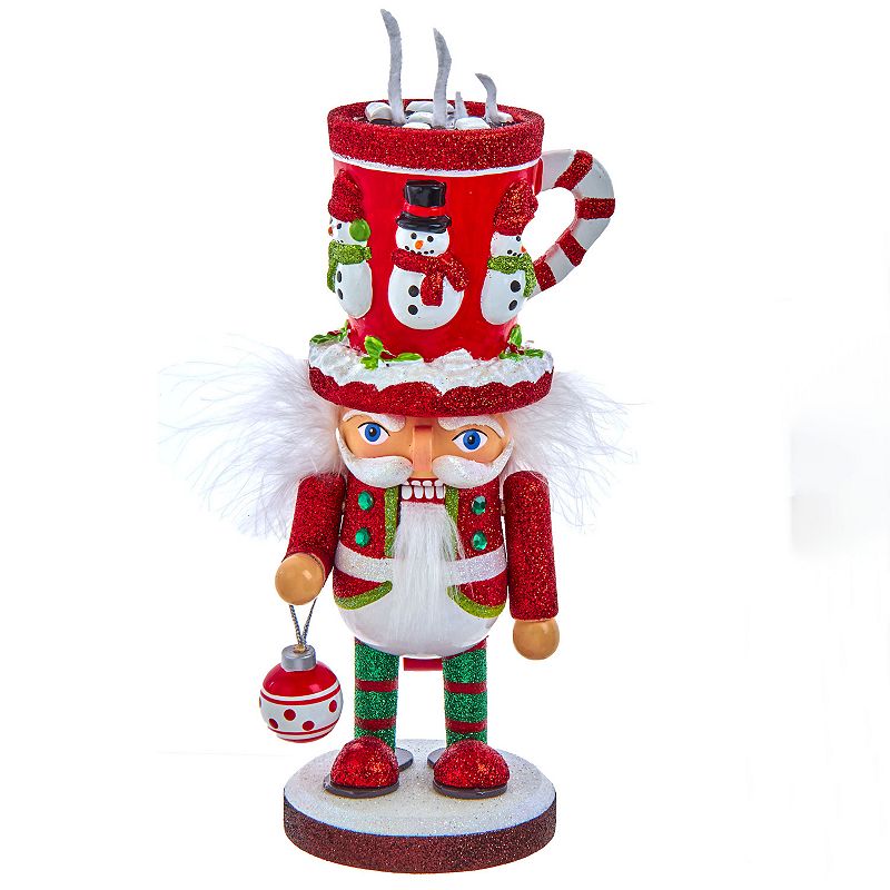 Kurt Adler Hollywood Hot Chocolate Mug Hat Nutcracker Christmas Table Decor
