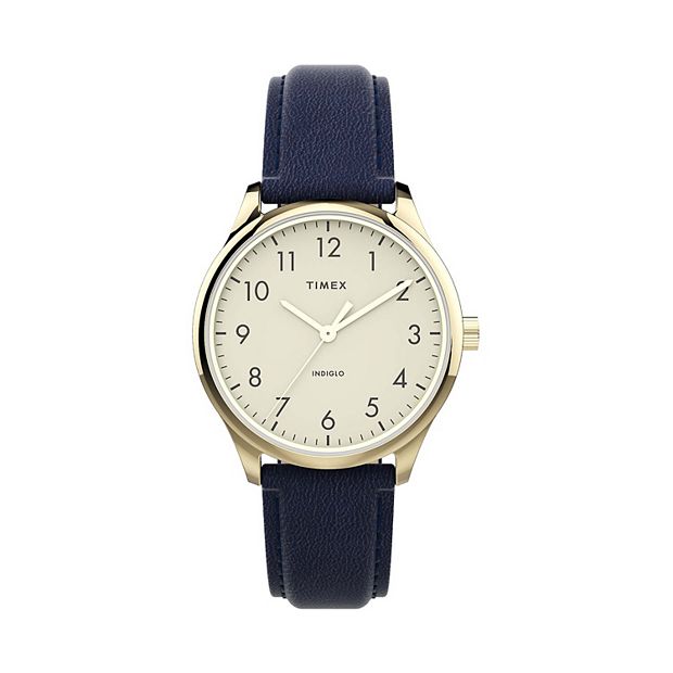 Timex Women s Modern Easy Reader Leather Strap Watch TW2V36200JT