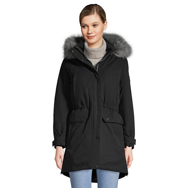 Women's expedition waterproof down winter sale parka with faux fur hood