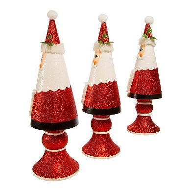 Santa Tree Christmas Table Decor 3-piece Set