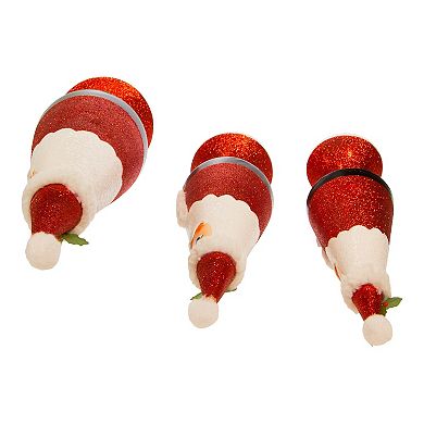 Santa Tree Christmas Table Decor 3-piece Set