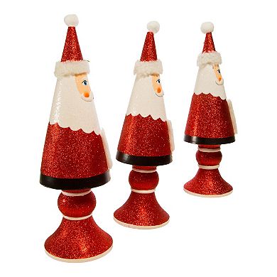 Santa Tree Christmas Table Decor 3-piece Set