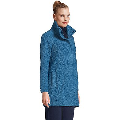 Women's Lands' End Boucle Fleece Coat