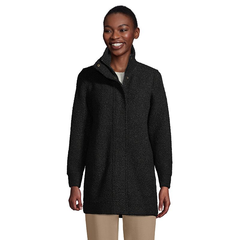 Lands end outlet sweater fleece coat