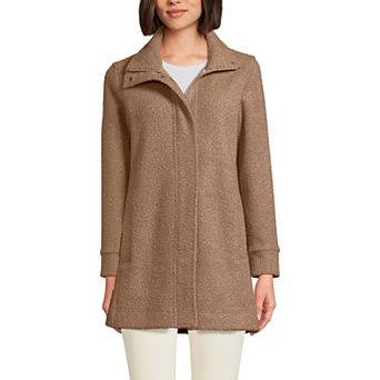 Women's Lands' End Boucle Fleece Coat