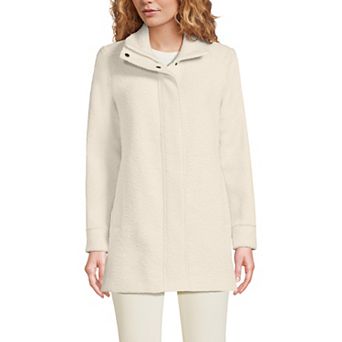 Women's Lands' End Boucle Fleece Coat
