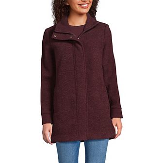 Women's Lands' End Boucle Fleece Coat