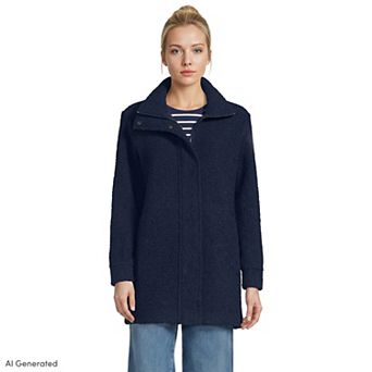 Women's Lands' End Boucle Fleece Coat