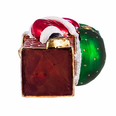 Kurt Adler Bellisimo Santa In Chimney Christmas Ornament