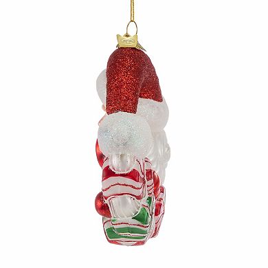 Kurt Adler Bellisimo Santa Candy Wreath Christmas Ornament